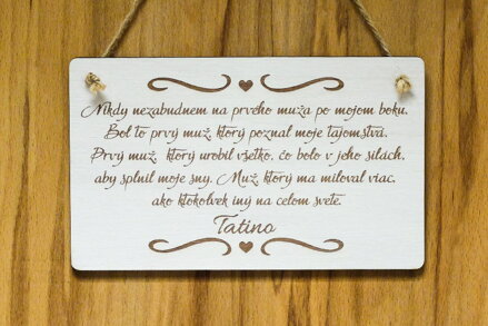 T 154 Nikdy nezabudem na prvého muža po mojom boku Tatino