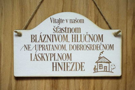 T 059_Vitajte v našom šťastnom BLÁZNIVOM, HLUČNOM...HNIEZDE