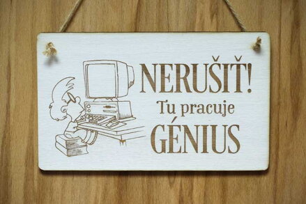 T 071_NERUŠIŤ! Tu pracuje GÉNIUS