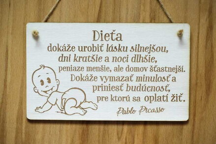 T 073_Dieťa dokáže urobiť lásku silnejšou, dni kratšie a noci dlhšie, peniaze...