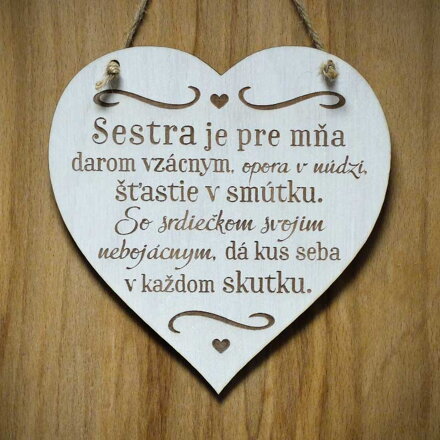 S 071_Sestra je pre mňa darom vzácnym, opora v núdzi, šťastie v smútku...