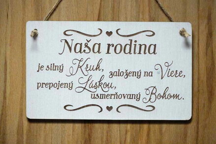 T 085_Naša rodina je silný Kruh, založený na Viere, prepojený Láskou,...