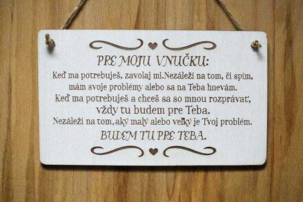 T 098_PRE MOJU VNUČKU: Keď ma potrebuješ, zavolaj mi. Nezáleží na tom, či...