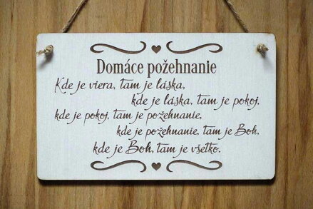 T 104_Domáce požehnanie Kde je viera, tam je láska, kde je láska, tam je pokoj..