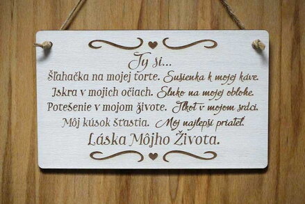 T 113_Ty si... Šľahačka na mojej torte. Sušienka k mojej káve. Iskra v mojich...