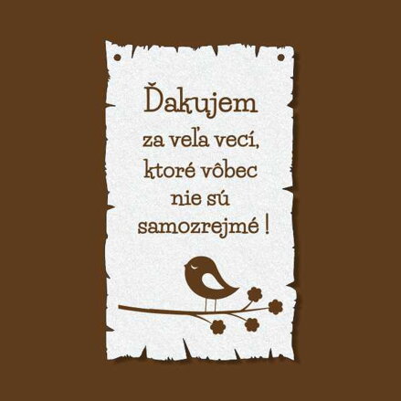 T 204 Ďakujem za veľa vecí ktoré...