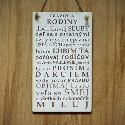 T 046_PRAVIDLÁ RODINY dodržiavaj SĽUBY deľ sa s ostatnými vždy mysli najprv...