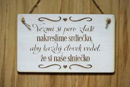 T 010_Vezmime si pero zlaté nakreslíme srdiečko, aby každý človek vedel, že...