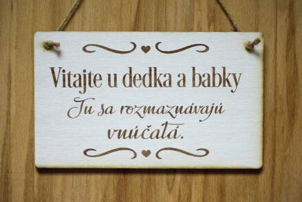 T 051_Vitajte u dedka a babky Tu sa rozmaznávajú vnúčatá.
