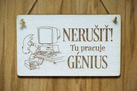 T 071_NERUŠIŤ! Tu pracuje GÉNIUS