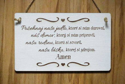 T 077_Požehnaj naše jedlo, ktoré si nám daeoval, náš domov, ktorý si nám...