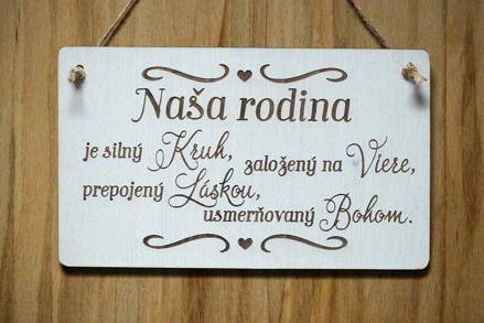 T 085_Naša rodina je silný Kruh, založený na Viere, prepojený Láskou,...