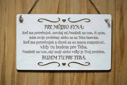 T 096_PRE MôJHO SYNA: Keď ma potrebuješ, zavolaj mi. Nezáleží na tom, či...