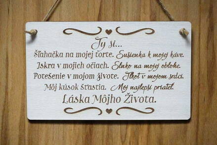 T 113_Ty si... Šľahačka na mojej torte. Sušienka k mojej káve. Iskra v mojich...