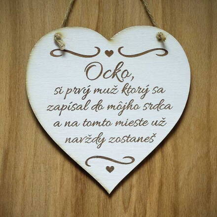 S 018_Ocko, si prvý muž ktorý sa zapísal do môjho srdca a na tomto mieste už...