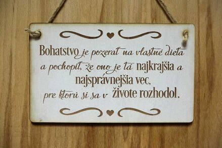 T 033_Bohatstvo je pozerať na vlastné dieťa a pochopiť, že ono je tá...
