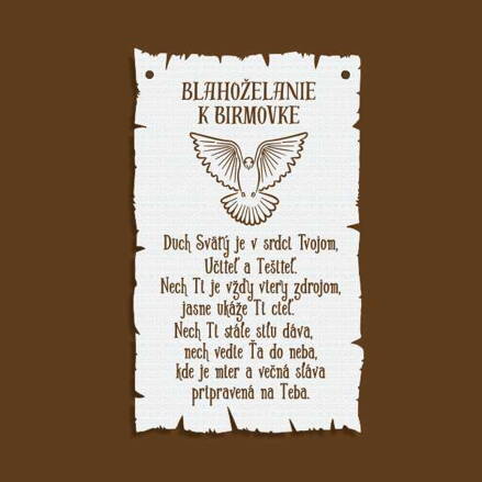 T 213 Blahoželanie k birmovke